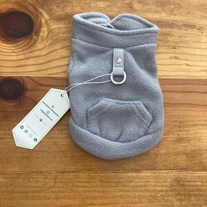 Gray Fleece Dog Sweater